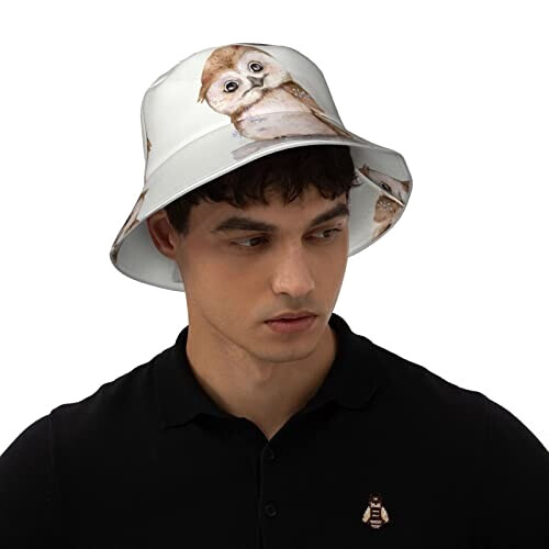 Bob Hibou noir taille unique homme/femme variant 5 