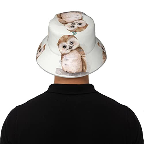 Bob Hibou noir taille unique homme/femme variant 6 