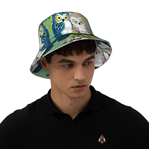 Bob Hibou noir taille unique homme/femme variant 5 