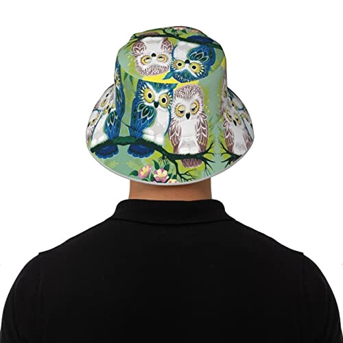 Bob Hibou noir taille unique homme/femme variant 6 