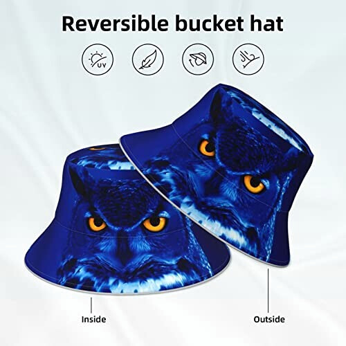 Bob Hibou noir taille unique homme/femme variant 3 