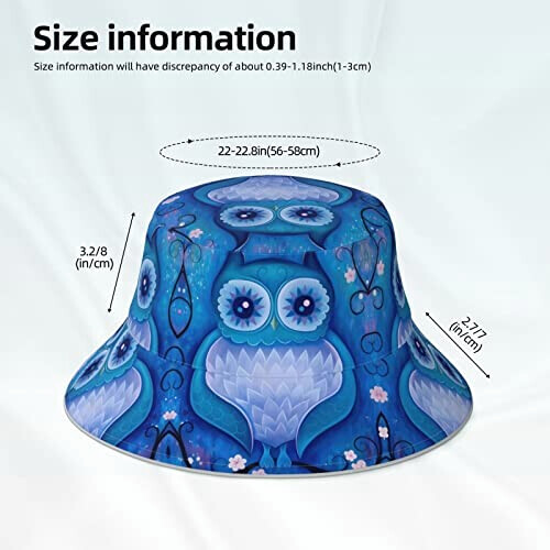 Bob Hibou noir taille unique homme/femme variant 4 