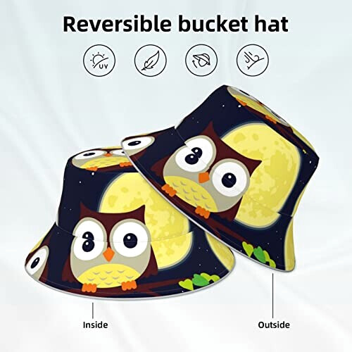 Bob Hibou noir taille unique homme/femme variant 3 