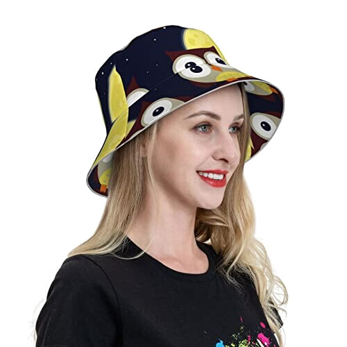 Bob Hibou noir taille unique homme/femme variant 7 