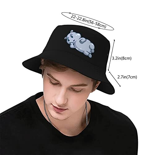 Bob Hippopotame taille unique homme/femme variant 1 