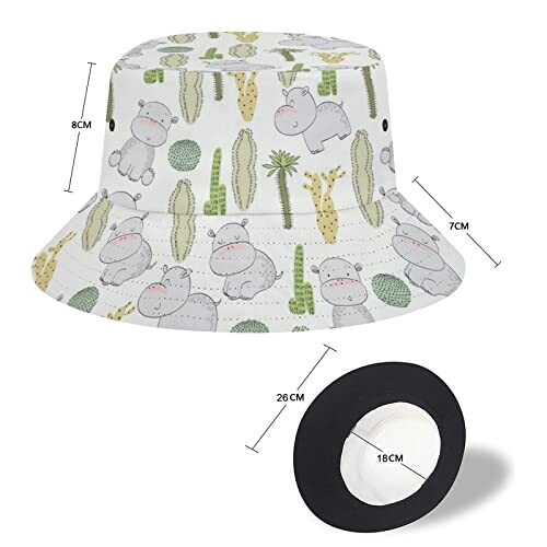 Bob Hippopotame animal taille unique homme/femme variant 1 