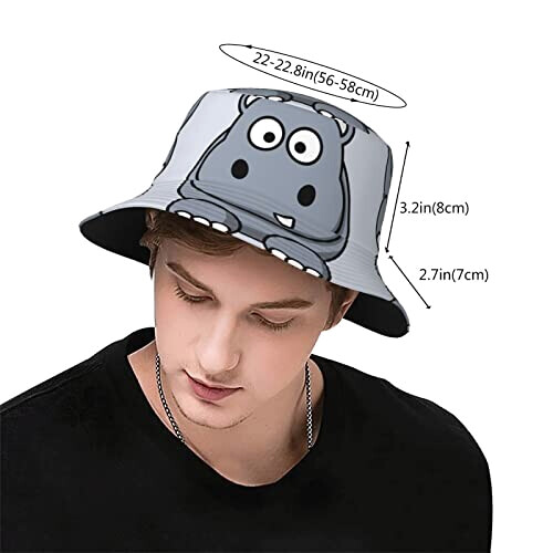 Bob Hippopotame taille unique homme/femme variant 1 