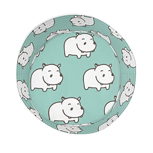 Bob Hippopotame blanc hippo mint vert taille unique homme/femme variant 2 