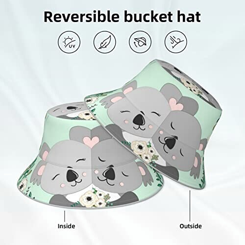 Bob Koala noir taille unique homme/femme variant 3 