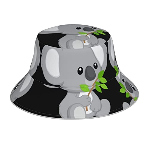 Bob Koala noir taille unique homme/femme