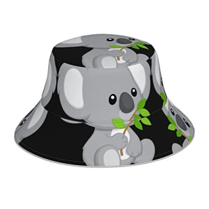 Bob Koala noir taille unique homme/femme
