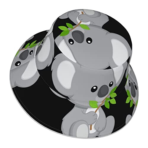 Bob Koala noir taille unique homme/femme variant 1 