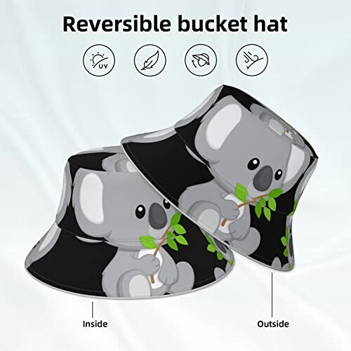 Bob Koala noir taille unique homme/femme variant 3 