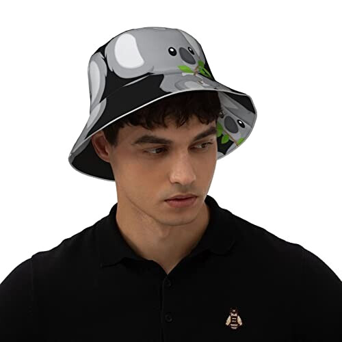Bob Koala noir taille unique homme/femme variant 5 