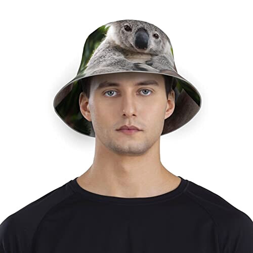 Bob Koala noir taille unique homme/femme variant 5 
