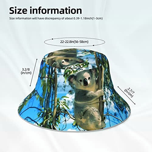 Bob Koala noir taille unique homme/femme variant 4 