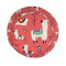 Bob Lama rouge alpacas corail floral taille unique homme/femme - miniature variant 3