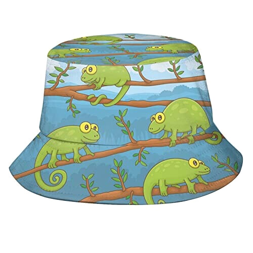 Bob Lézard bucket hat taille unique homme/femme