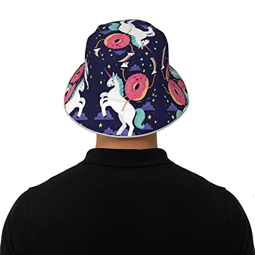 Bob Licorne noir taille unique homme/femme variant 6 