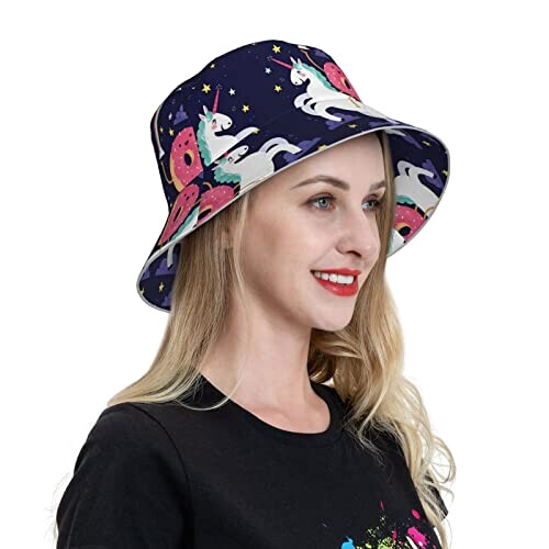Bob Licorne noir taille unique homme/femme variant 7 