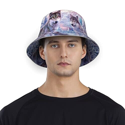 Bob Loup noir taille unique homme/femme variant 5 