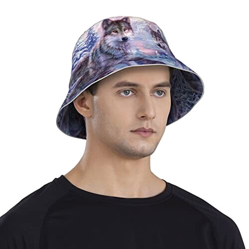 Bob Loup noir taille unique homme/femme variant 6 