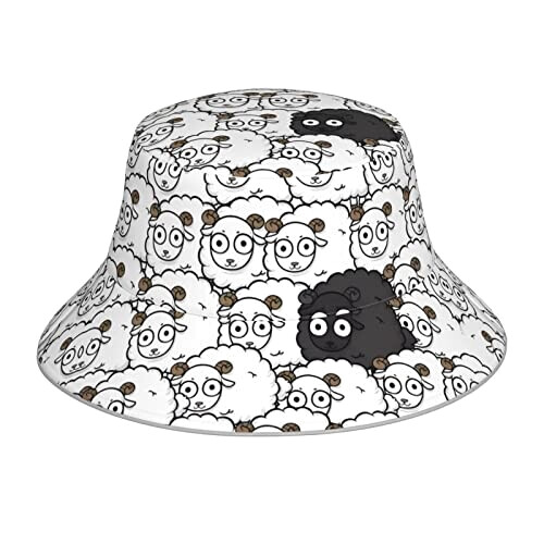 Bob Mouton noir taille unique homme/femme