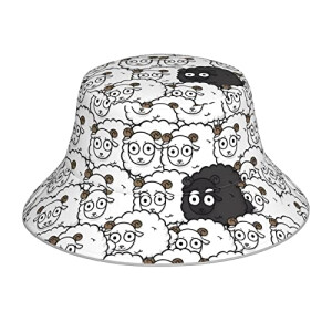 Bob Mouton noir taille unique homme/femme