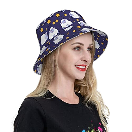 Bob Mouton noir taille unique homme/femme variant 7 