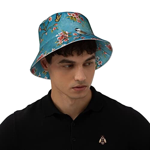 Bob Oiseau noir taille unique homme/femme variant 5 
