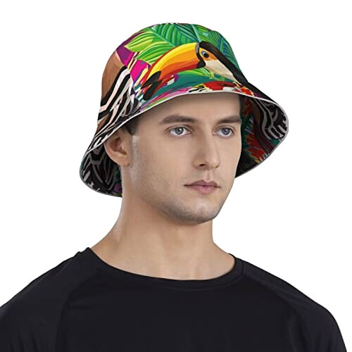 Bob Oiseau noir taille unique homme/femme variant 6 