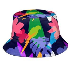 Bob Oiseau x feuilles et fleurs couleurés taille unique homme/femme