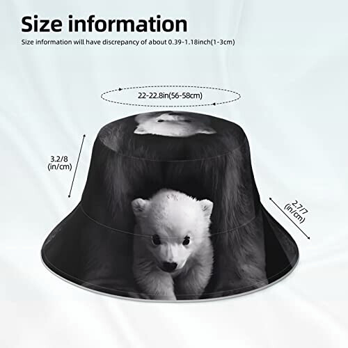 Bob Ours noir taille unique homme/femme variant 4 