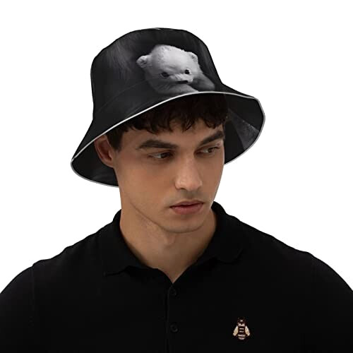 Bob Ours noir taille unique homme/femme variant 5 