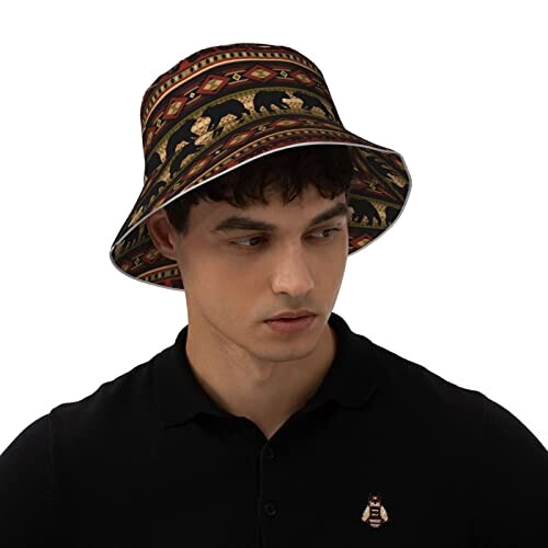 Bob Ours noir taille unique homme/femme variant 5 