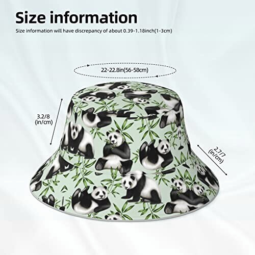 Bob Panda noir taille unique homme/femme variant 4 