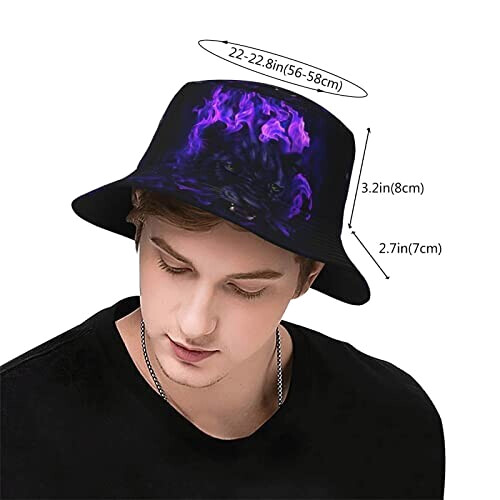 Bob Panthère tête de en flammes taille unique homme/femme variant 1 