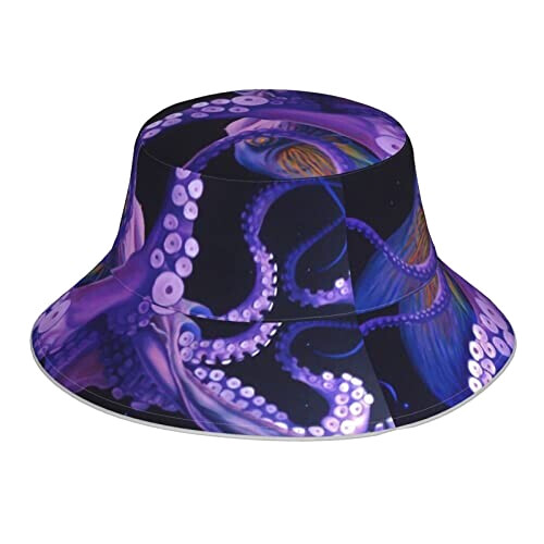 Bob Pieuvre violet taille unique homme/femme