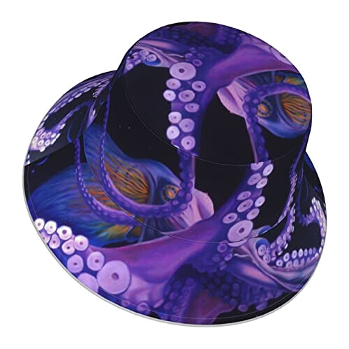 Bob Pieuvre violet taille unique homme/femme variant 1 