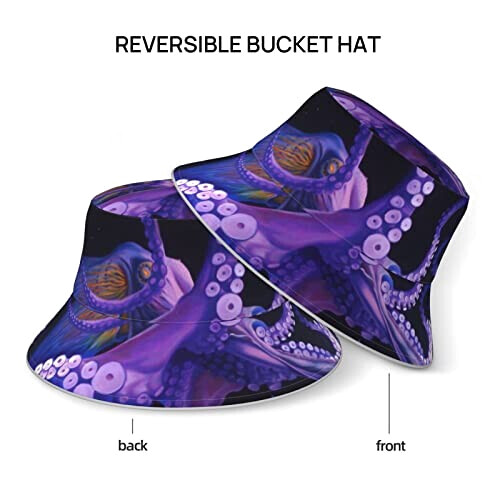 Bob Pieuvre violet taille unique homme/femme variant 3 