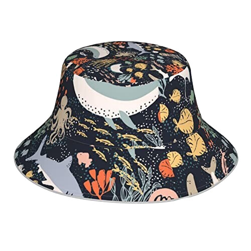 Bob Pieuvre noir taille unique homme/femme