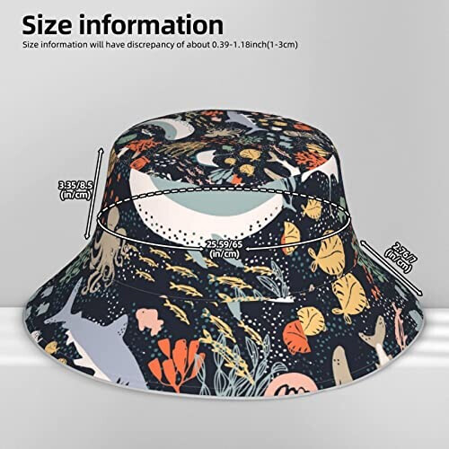 Bob Pieuvre noir taille unique homme/femme variant 4 