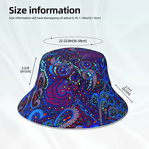 Bob Pieuvre noir taille unique homme/femme variant 4 