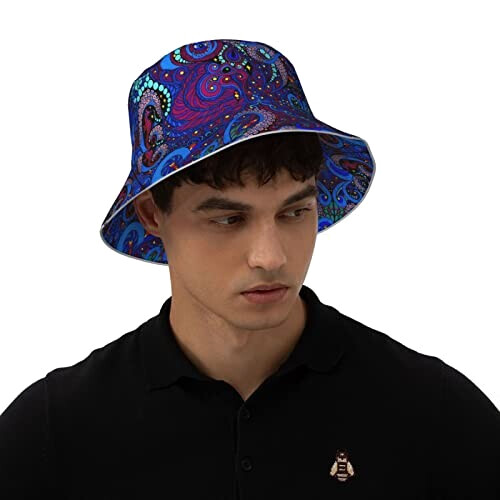 Bob Pieuvre noir taille unique homme/femme variant 5 