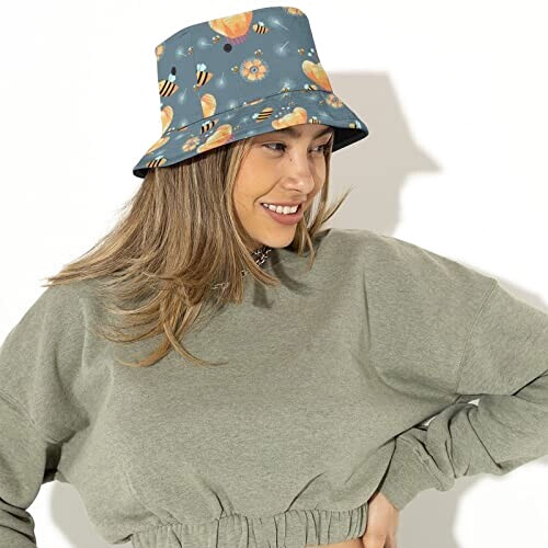 Bob Abeille fleur d' grise taille unique homme/femme variant 0 