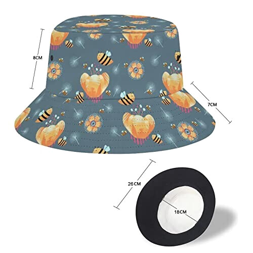 Bob Abeille fleur d' grise taille unique homme/femme variant 1 