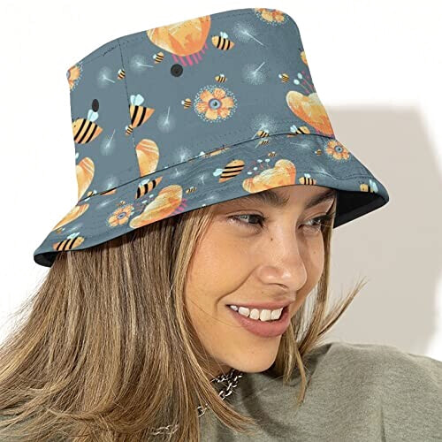 Bob Abeille fleur d' grise taille unique homme/femme variant 4 