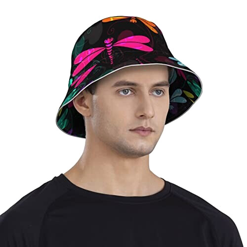 Bob Libellule noir taille unique homme/femme variant 6 