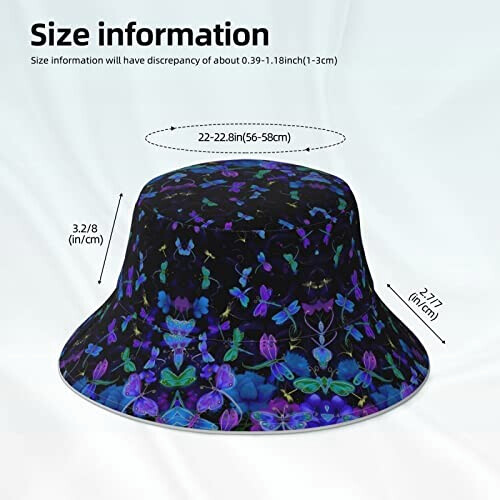 Bob Libellule noir taille unique homme/femme variant 4 