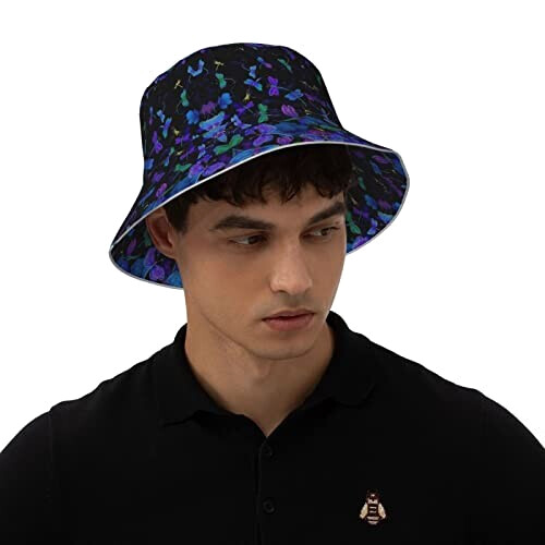 Bob Libellule noir taille unique homme/femme variant 5 